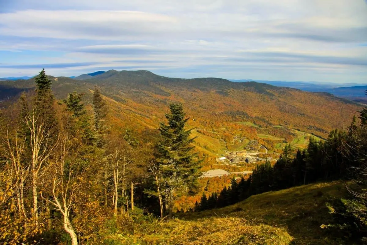Mount Mansfield in the fall