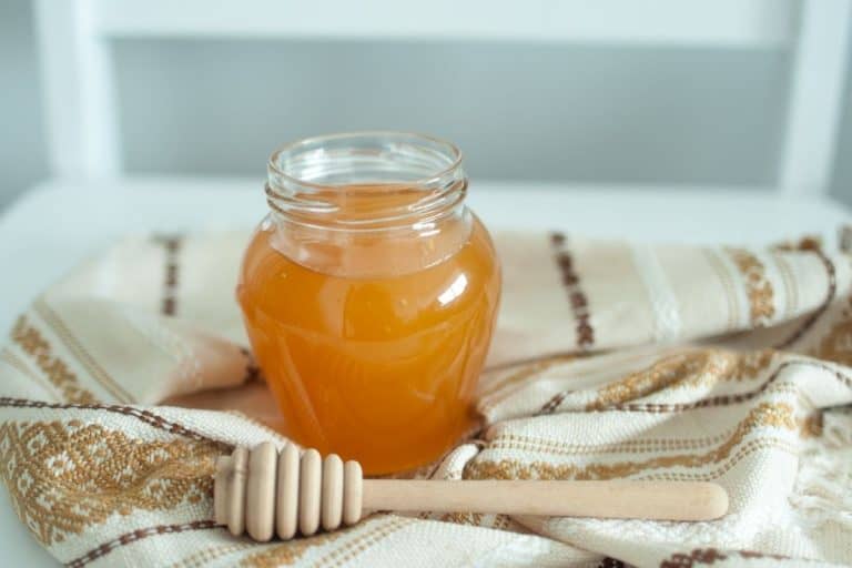 small jar of honey
