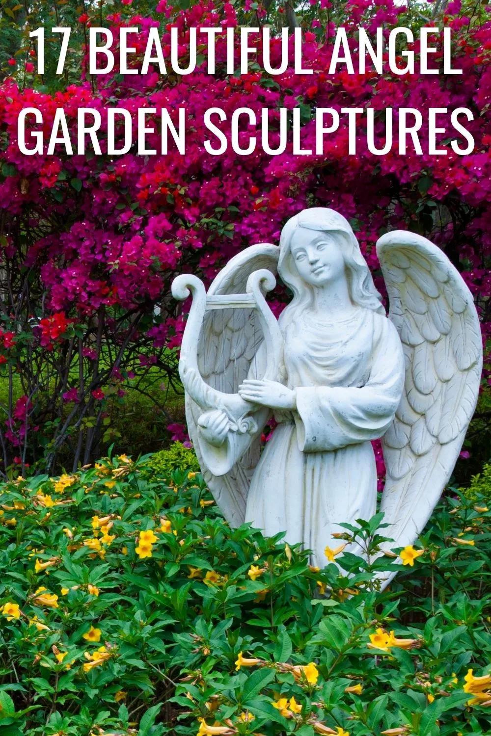 17 beautiful angel garden sculptures