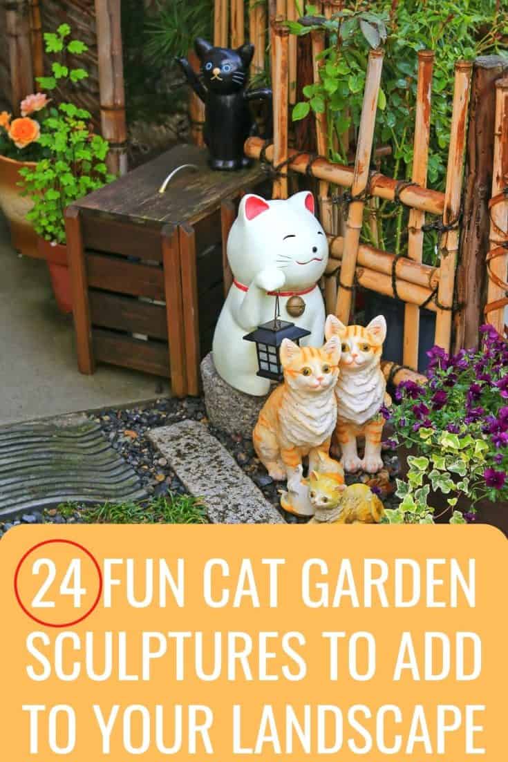 24 Fun Cat Garden Sculptures To Add To Your Landscape