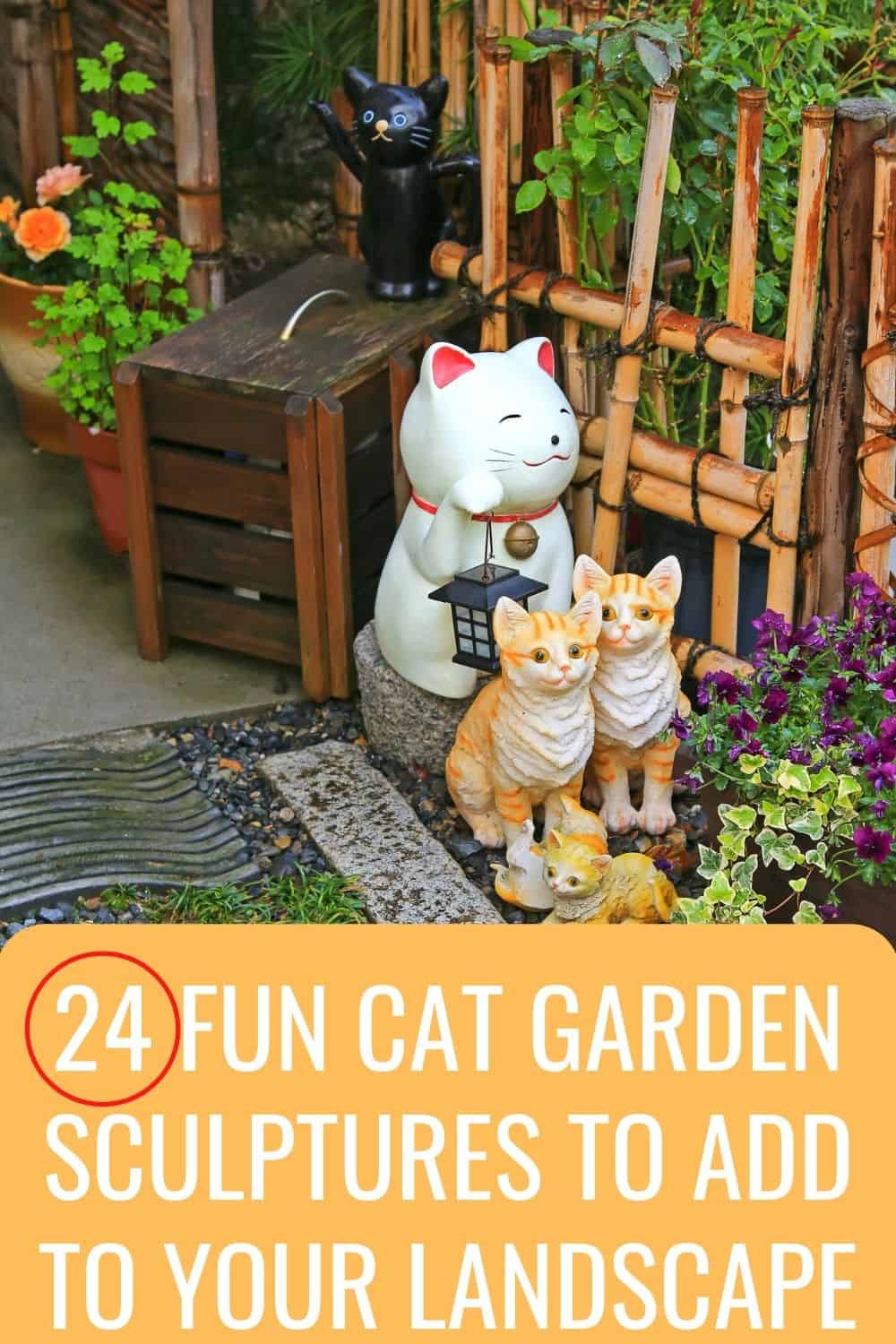 2.5-Inch Top Collection Enchanted Story Garden Lovely Messenger Kitten Outdoor Decor 