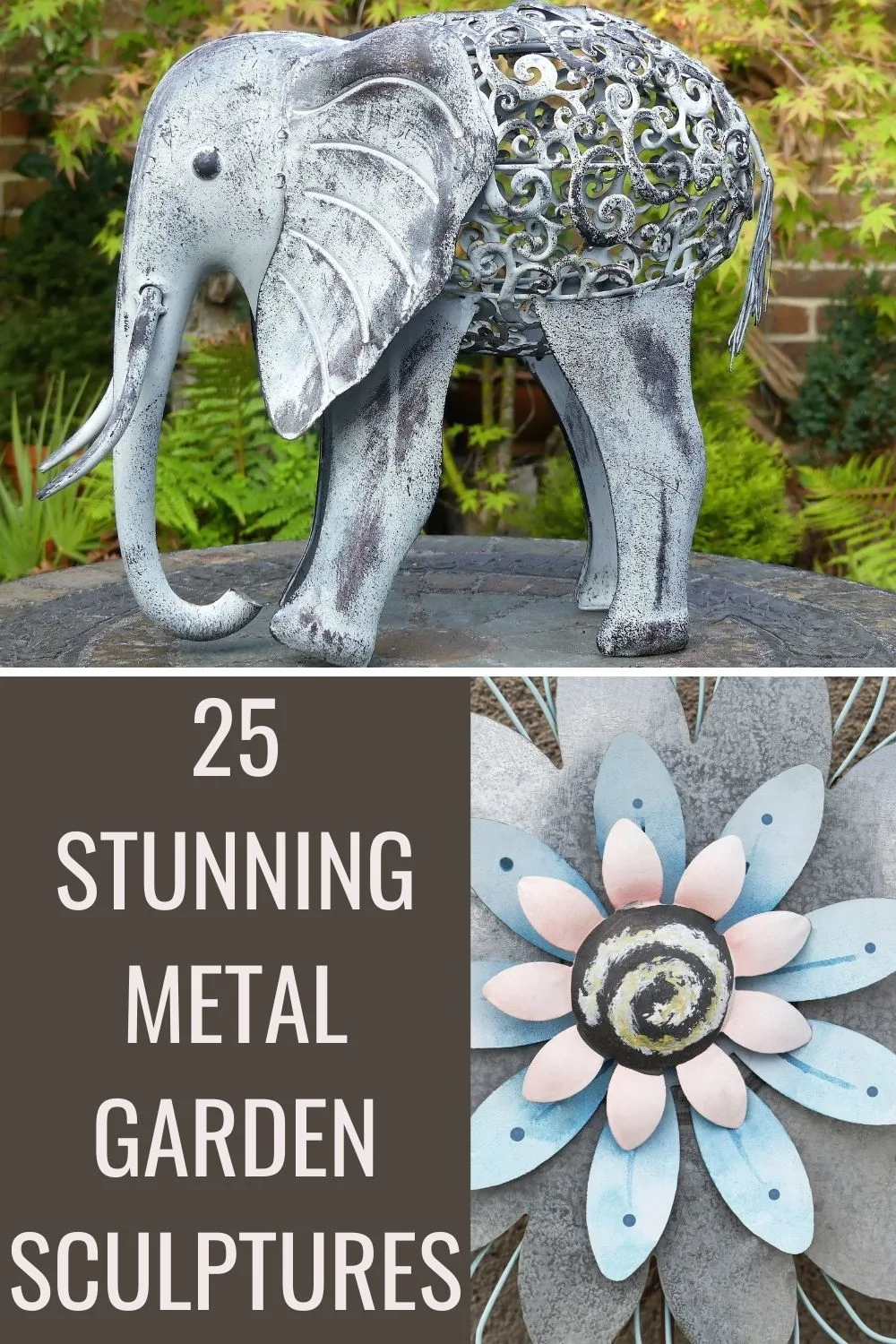 25 stunning metal garden sculptures