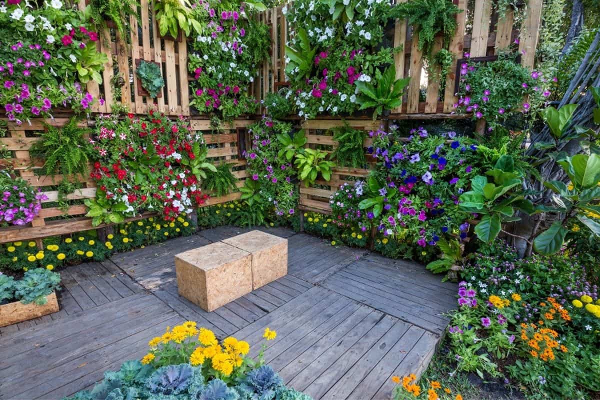 pallet flower garden