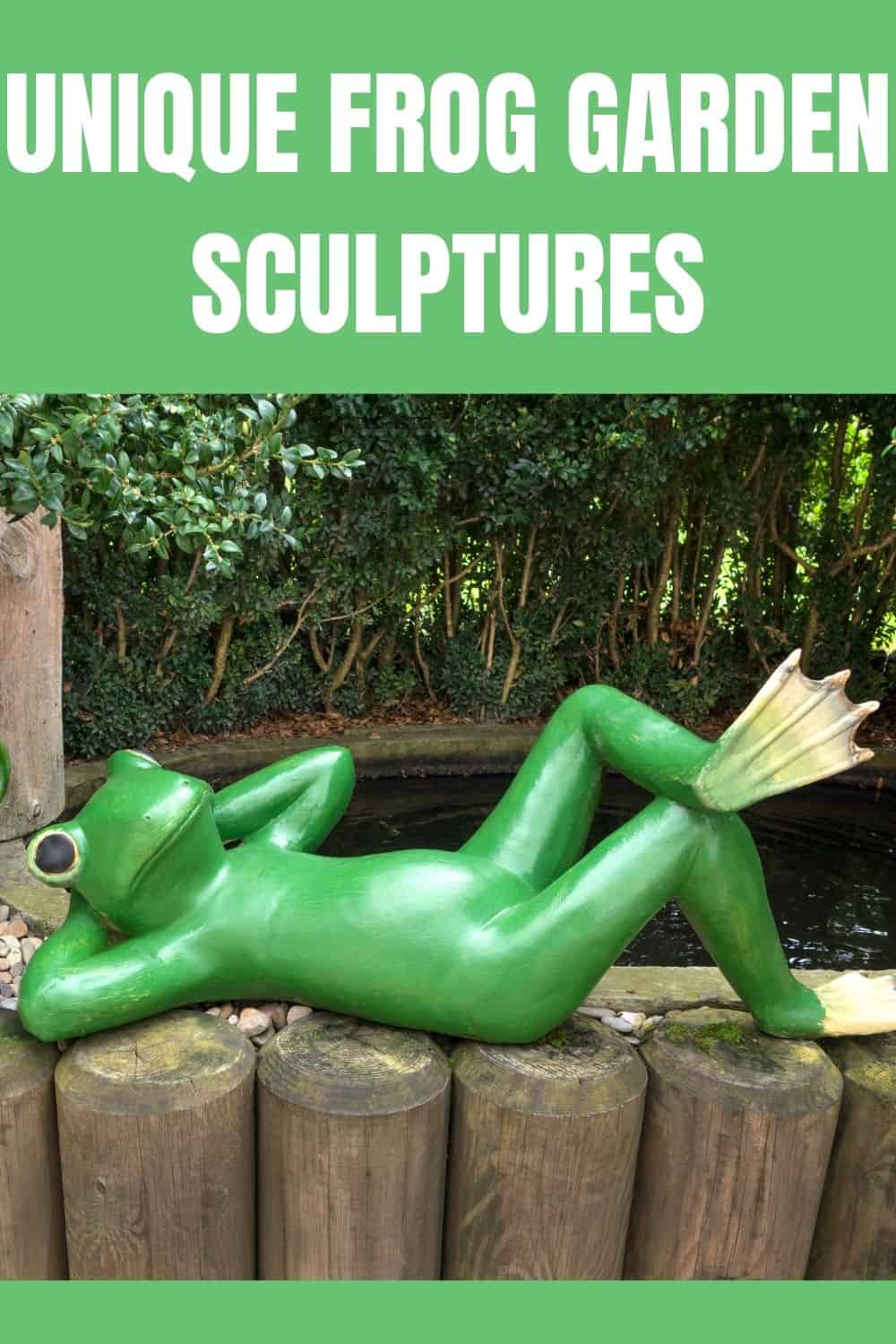 Unique frog garden scupltures