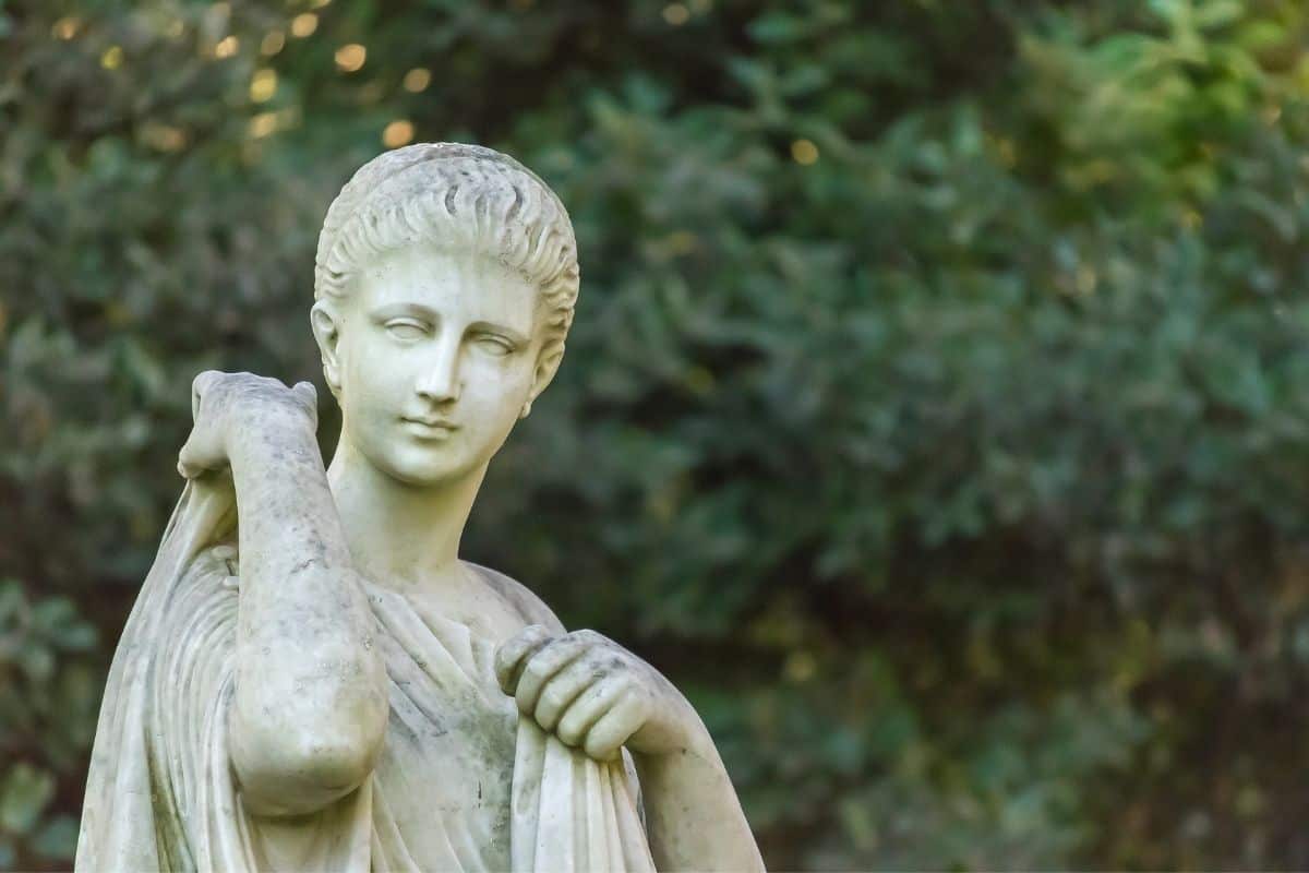 Garneck Ariadne Statue Greek Bust Figurines Sculpture Tabletop Garden Decorations for Home Outdoor 