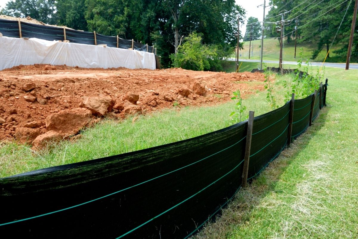 controlling erosion with fabric barrier
