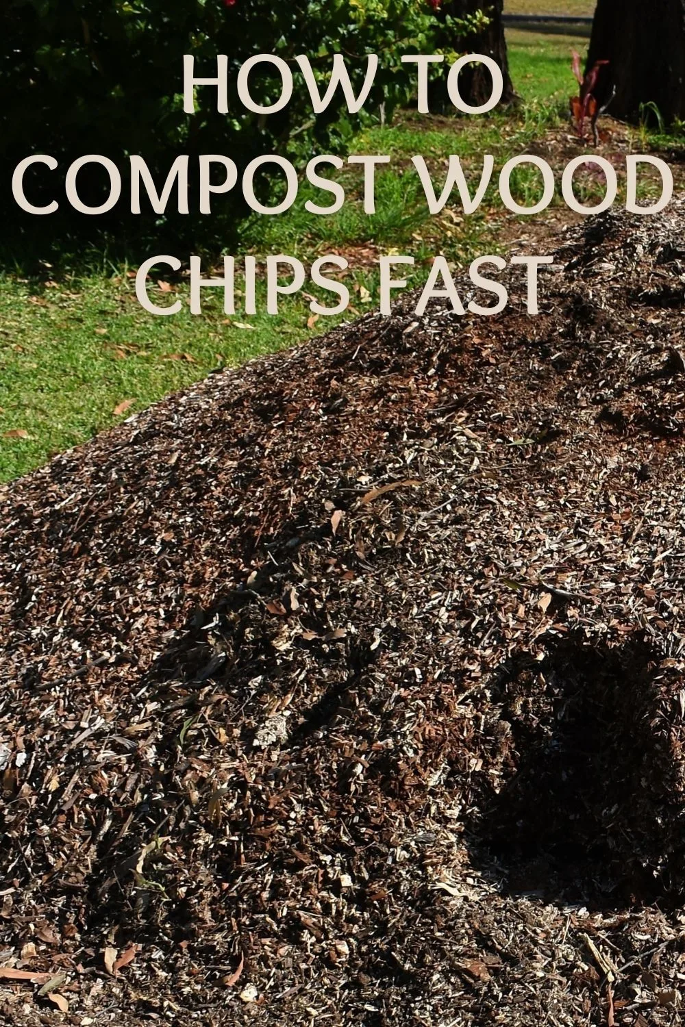 how to compost wood chips fast
