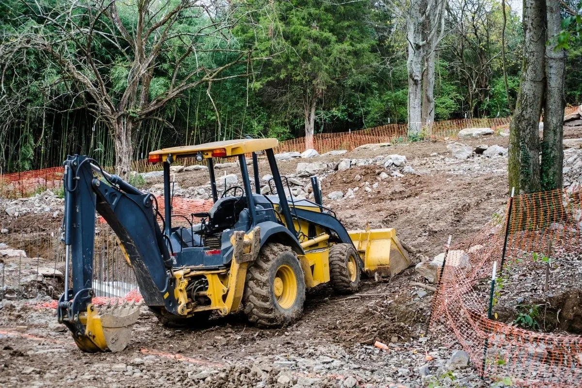 tractor doing some land clearing