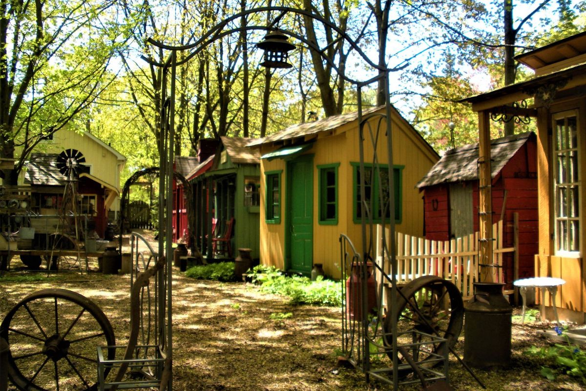 the village entrance