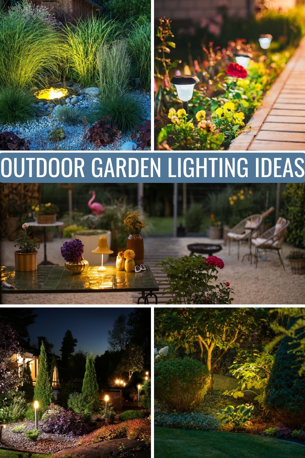 Outdoor garden lighting ideas.