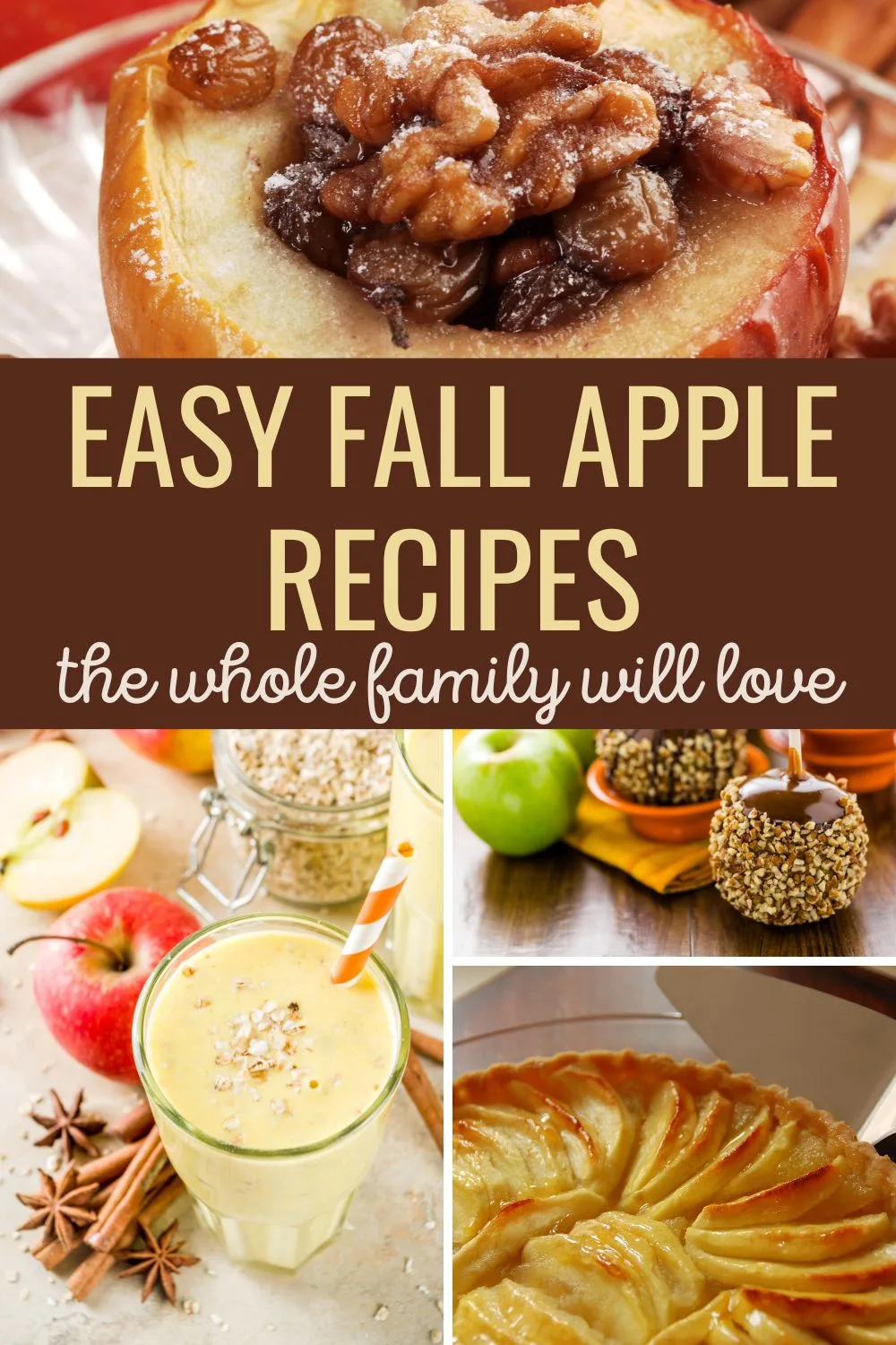 Easy fall apple recipes the whole family will love. 