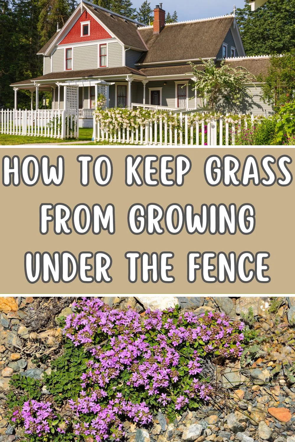 How to Keep Grass from Growing Under the Fence.