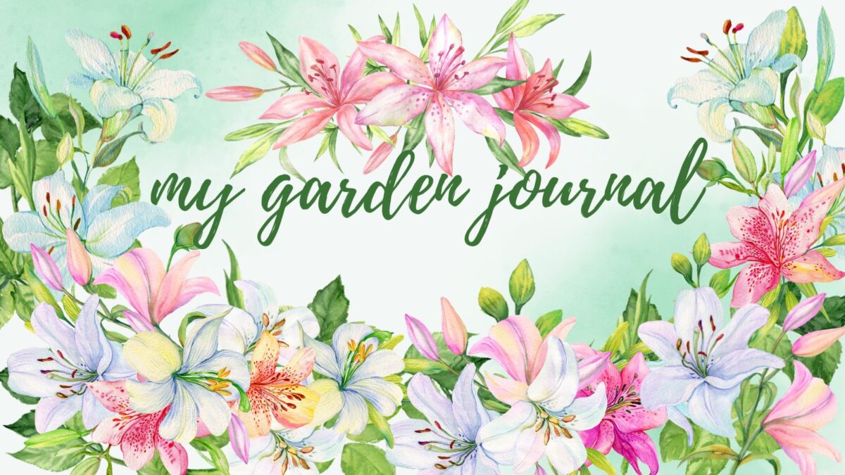 a floral gardening journal. 