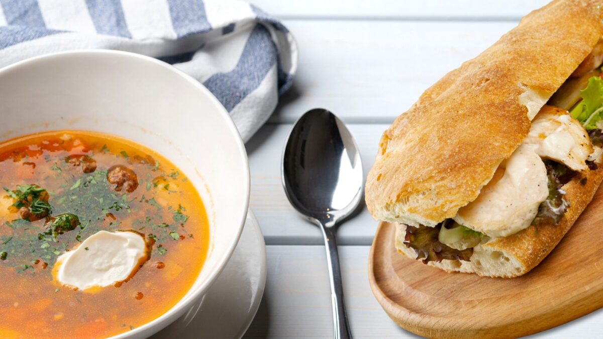soup and sandwich.