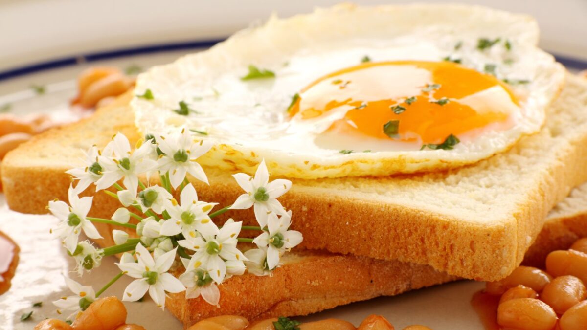 egg and garlic chives.