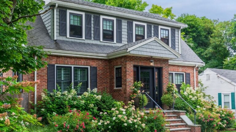 Charming Classic Family House Surrounded by Beautiful Blooming Flowers and Trees, Brighton, Massachusetts, USA