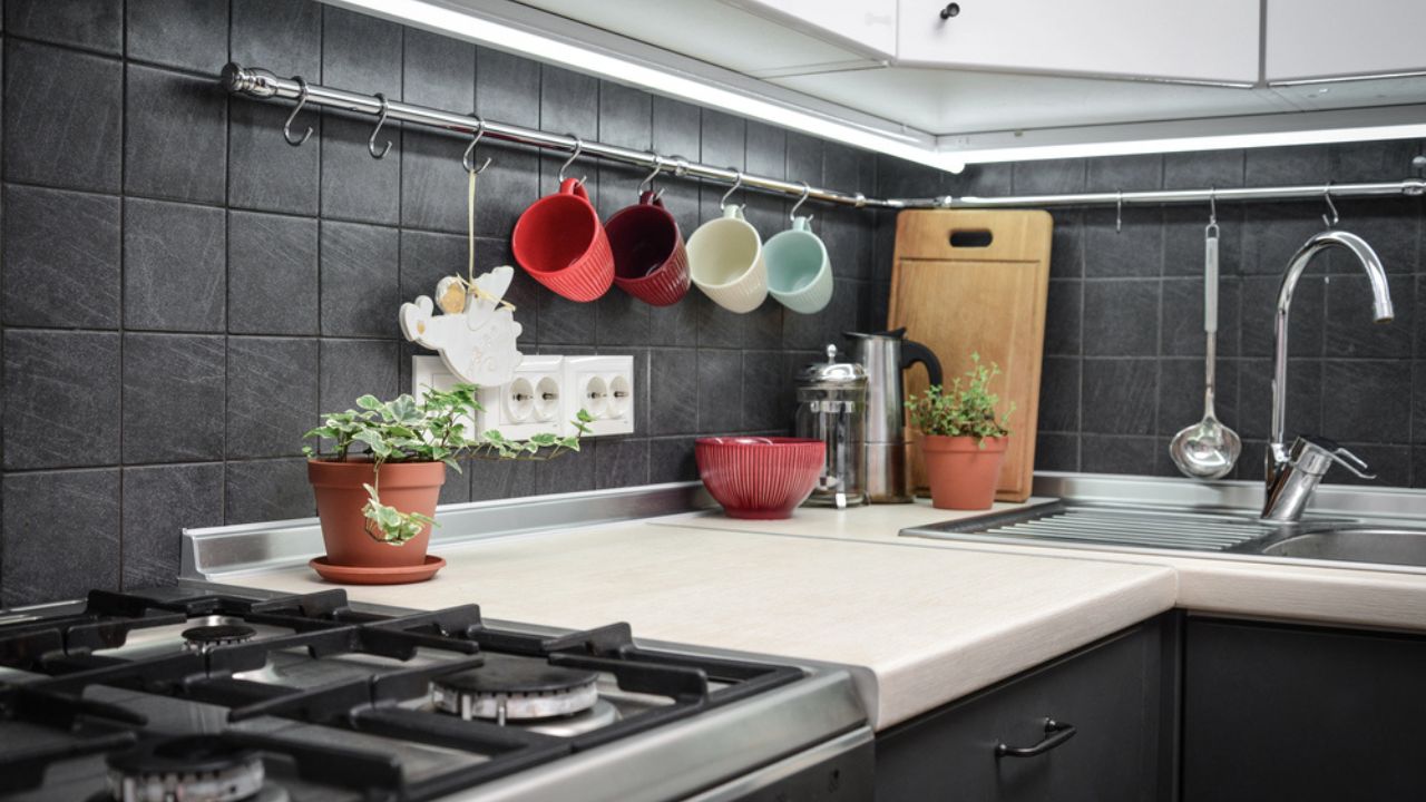 A fragment of the modern style kitchen