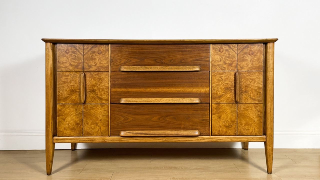 Mid Century Modern Long Credenza
