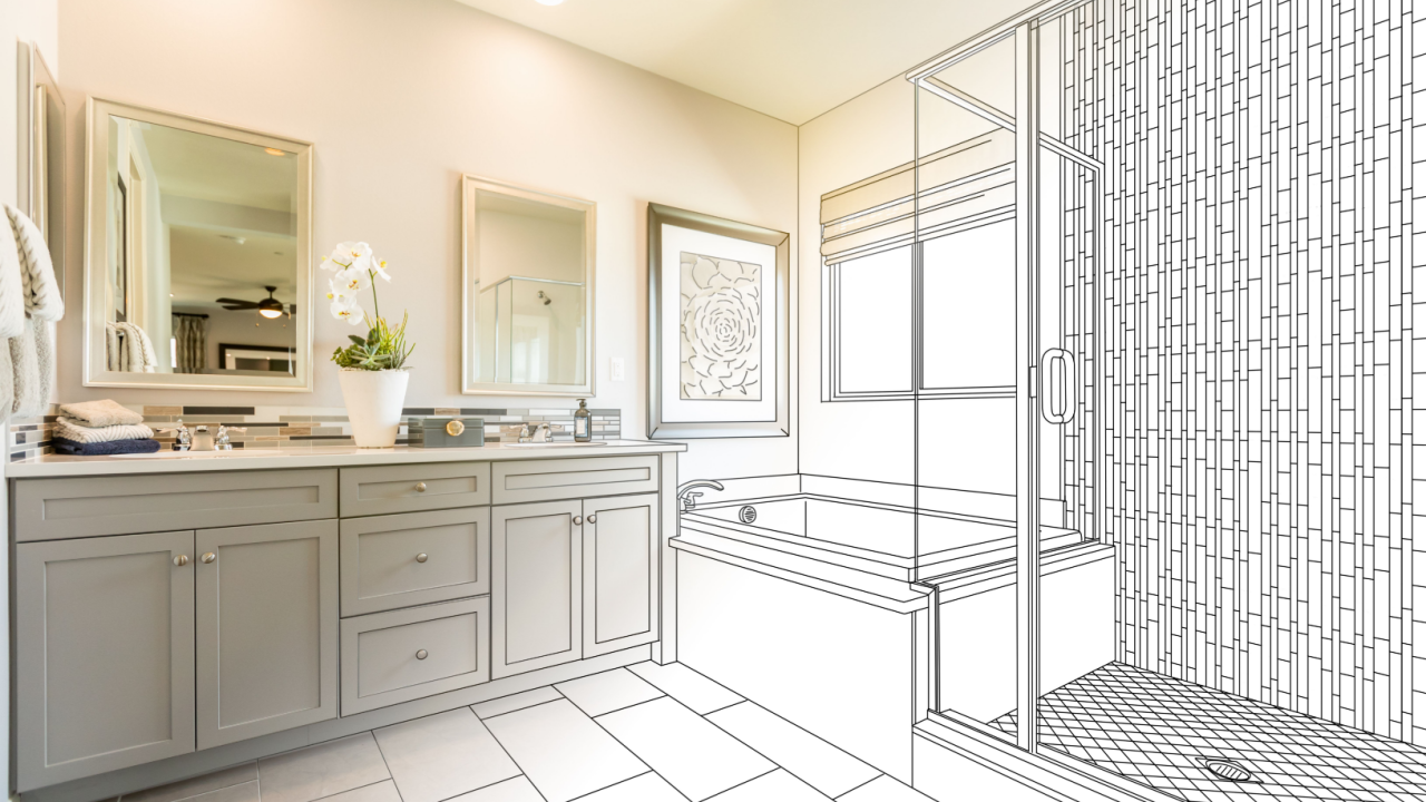 bathroom remodel design concept