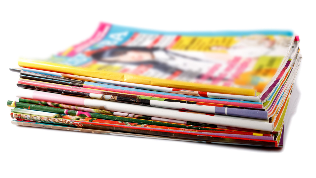 pile of magazines