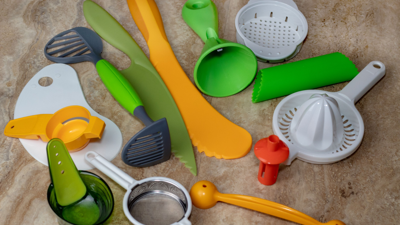 random kitchen utensils avocado slicer juicer