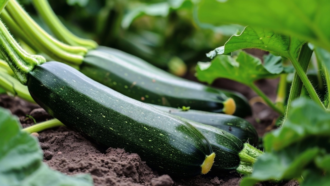 Growing zucchini in a home garden