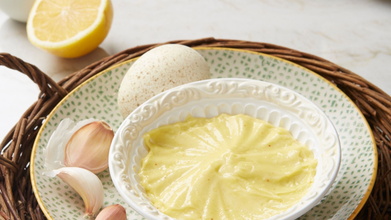 Classic aioli with lemon, fresh garlic and eggs