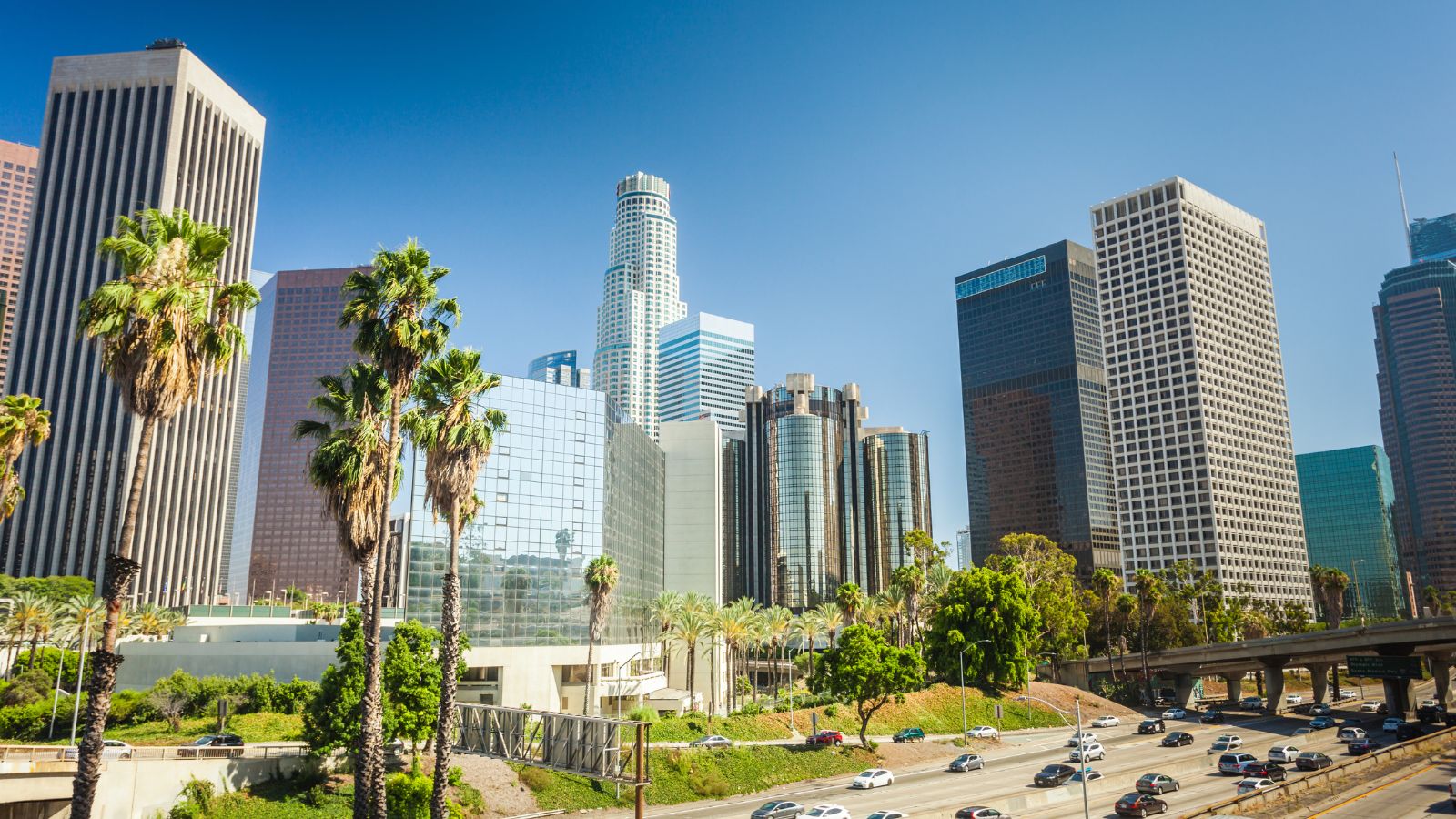 Los Angeles, California, USA downtown cityscape.