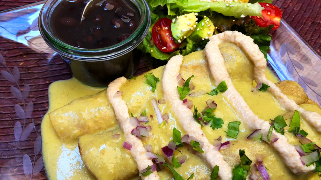 Swiss enchiladas (Mexican Dish)