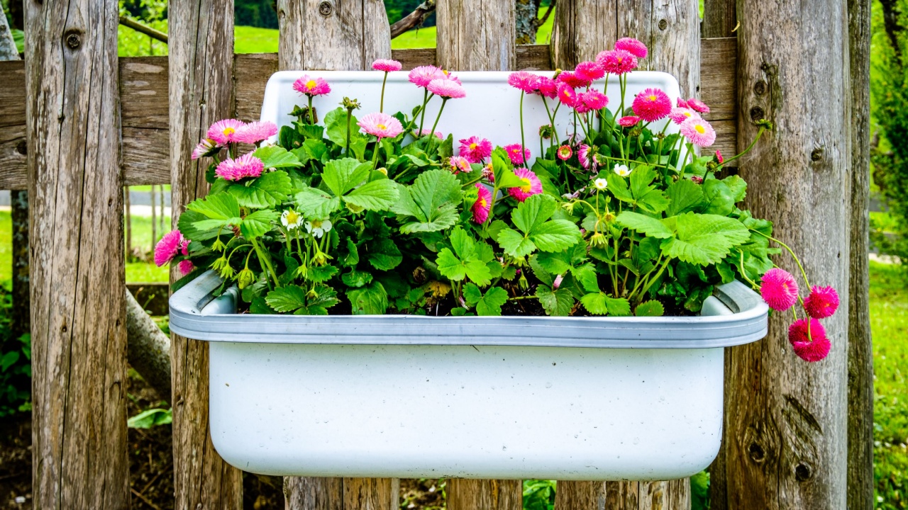 rustic flower decoration at a farmhouse