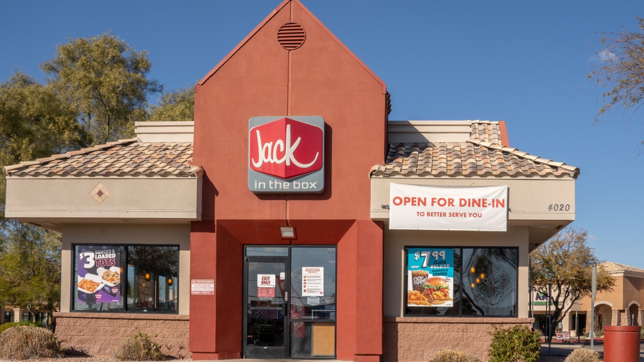 Phoenix,Az,USA-1.31.21: Jack in the Box same-store sales increased 12.2 percent for the 2020 quarter and same-store sales increased 9.6 percent driven by average check growth of 21.9 percent.