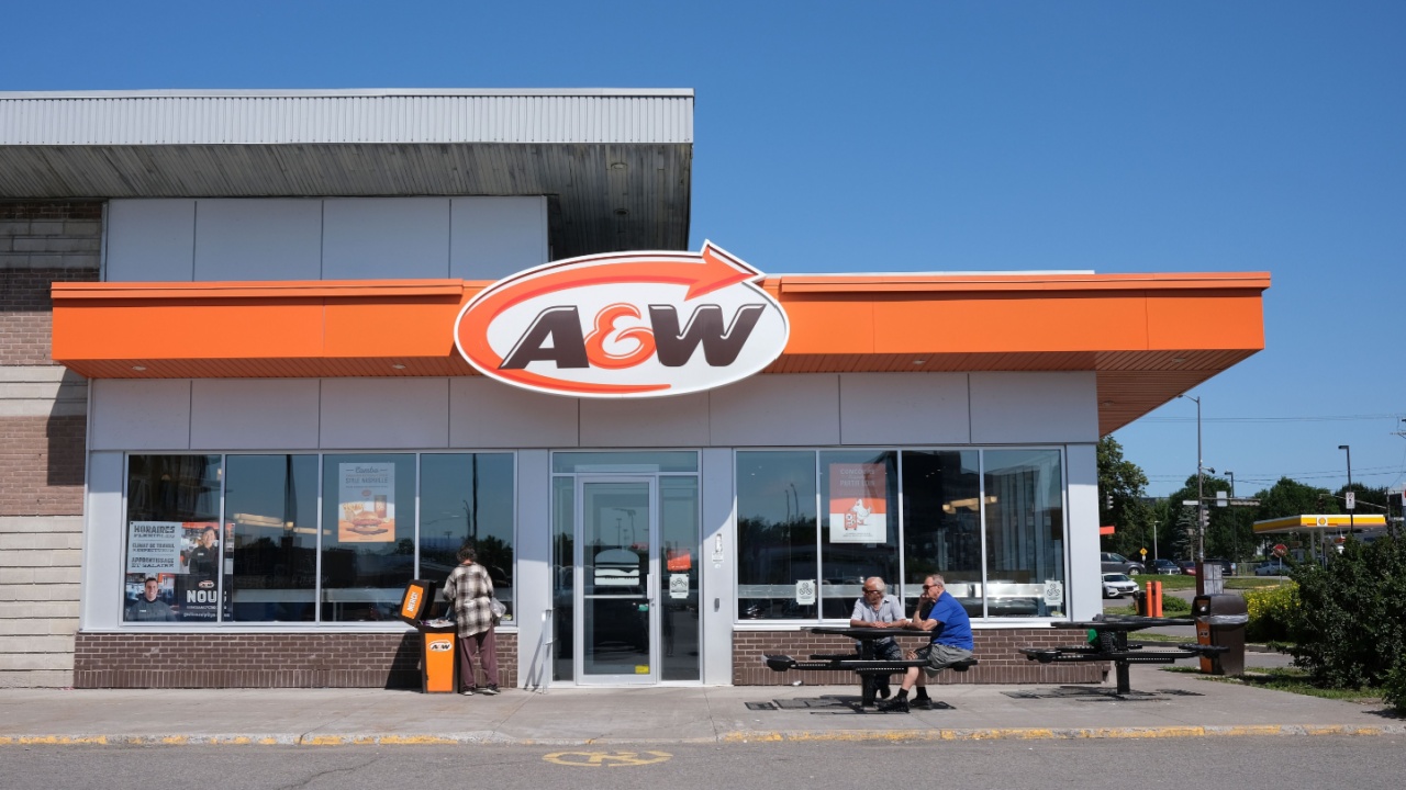 Quebec, Canada - 07-16-2022: An A and W restaurant