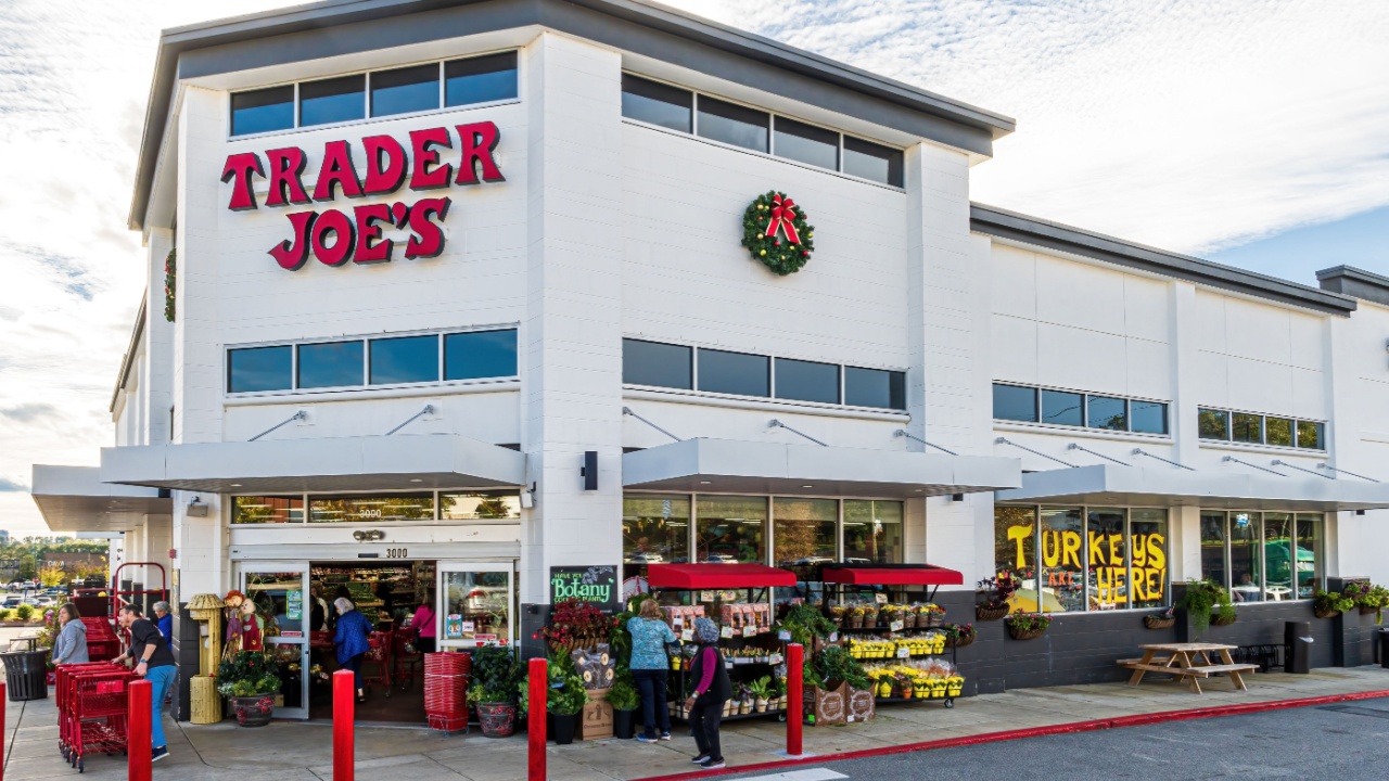 Raleigh, North Carolina USA-11 16 2022: Trader Joe's is a Specialty Grocery Store Chain Based in California.