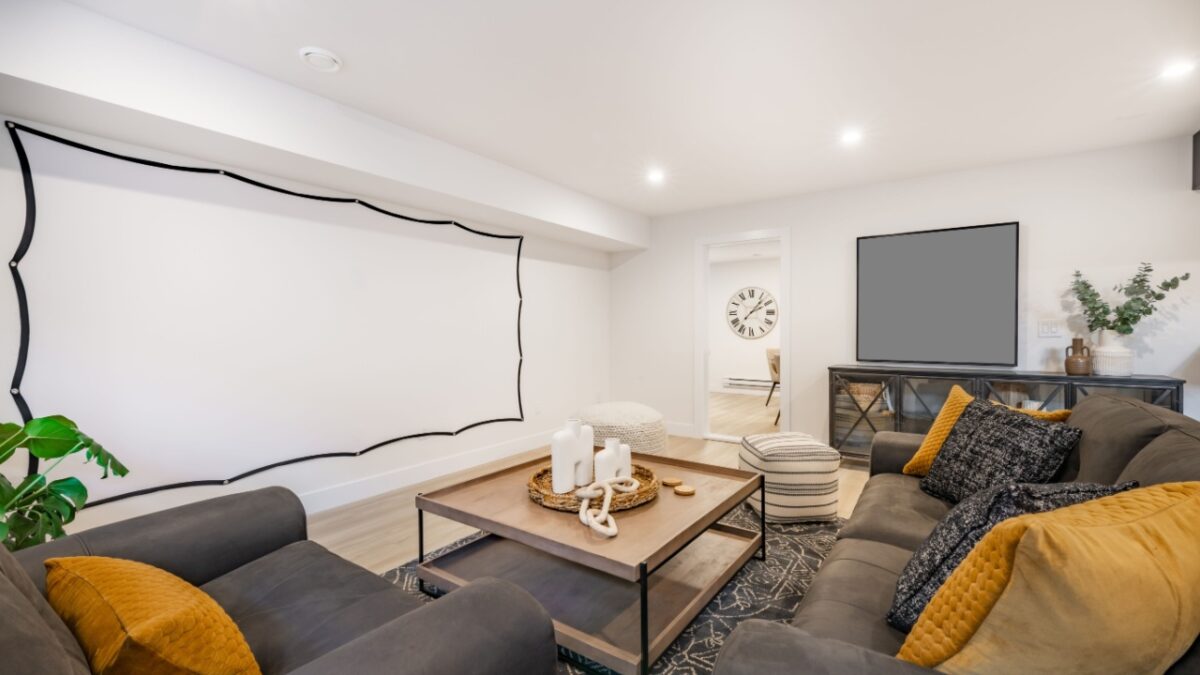 14 Tricks To Make A Basement With Low Ceiling Feel More Spacious