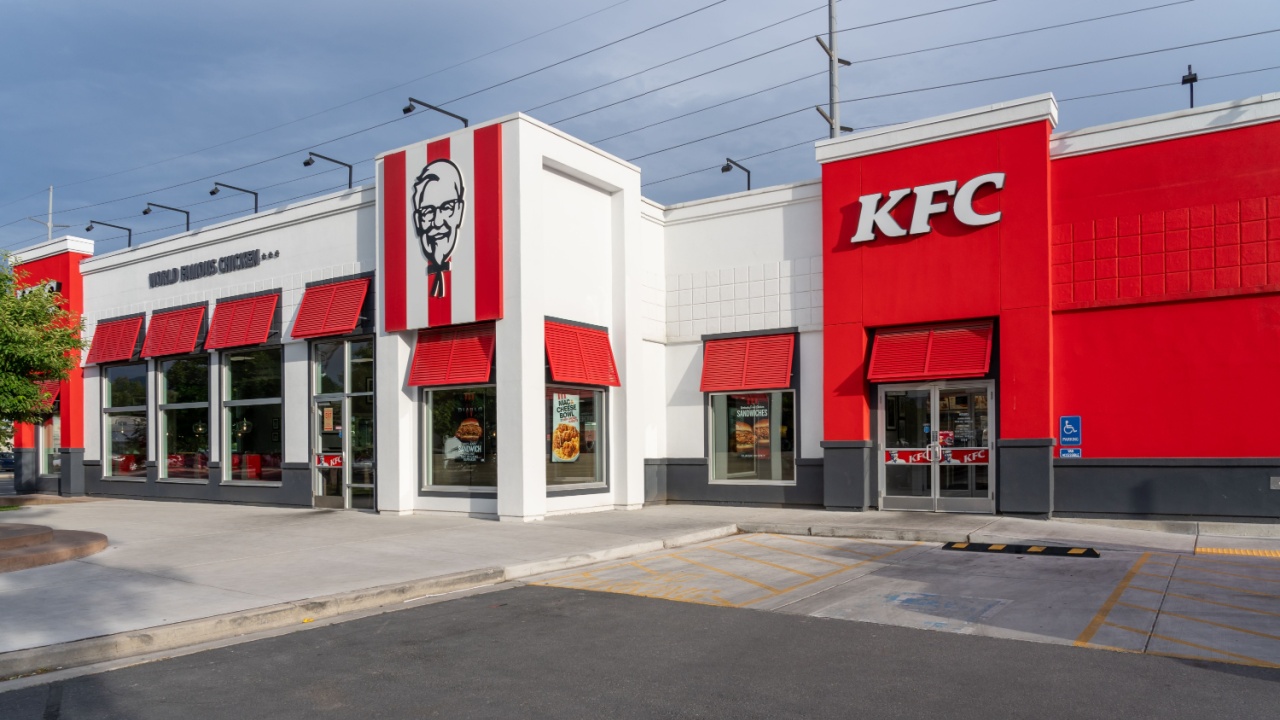 World's First KFC (Kentucky Fried Chicken) restaurant in Salt Lake City, Utah, USA. June 24, 2023. KFC is an American fast food restaurant chain.