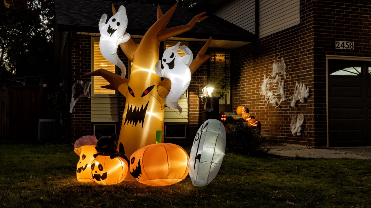 Burlington, Ontario, Canada - Oct. 19 2021: Halloween decorations for seasonal holiday