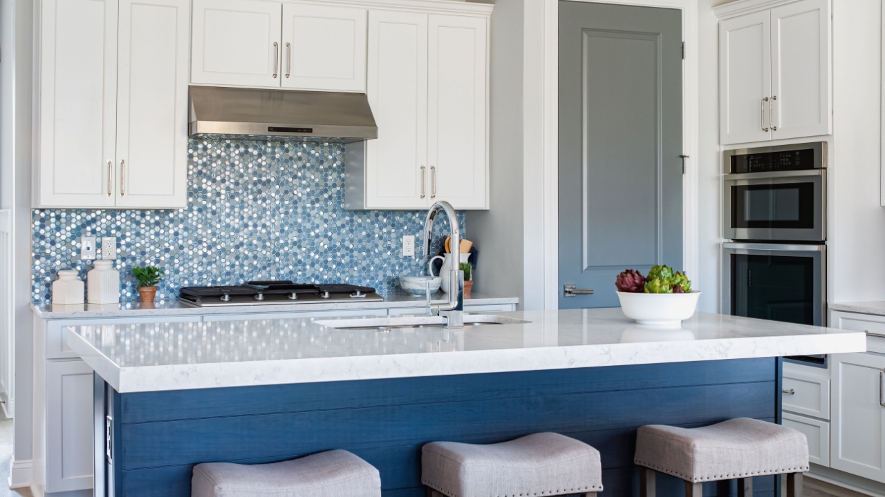 New luxury home construction beautiful kitchen