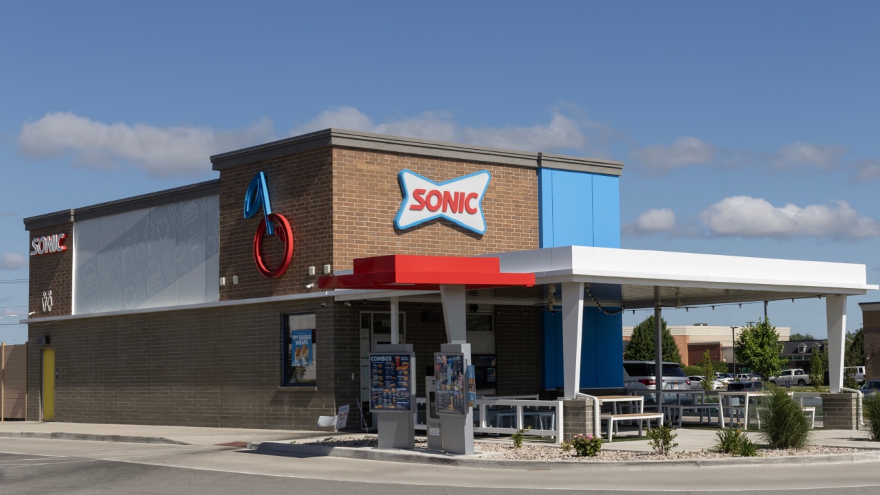 Crown Point - June 27, 2024: Sonic Drive-In Fast Food Location. Sonic is a Drive-In Restaurant Chain.