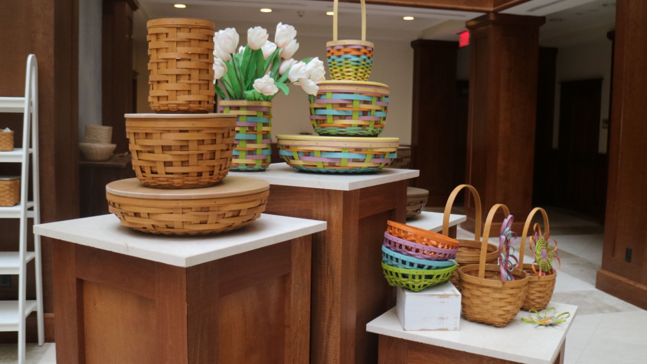 Longaberger Basket Building interior, a unique architectural landmark in Newark, Ohio, USA on May 20, 2016