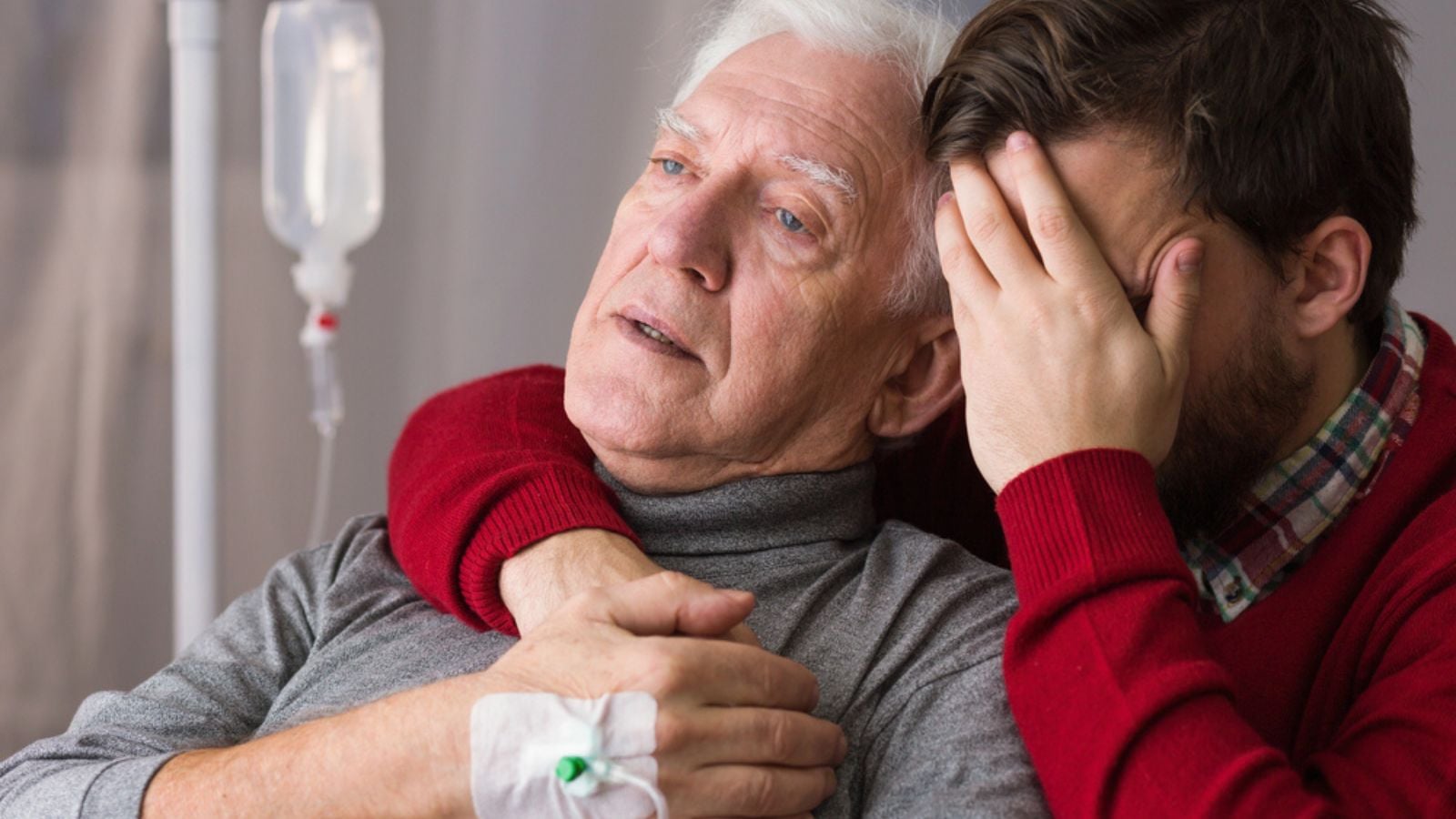 Despair son assisting dying father