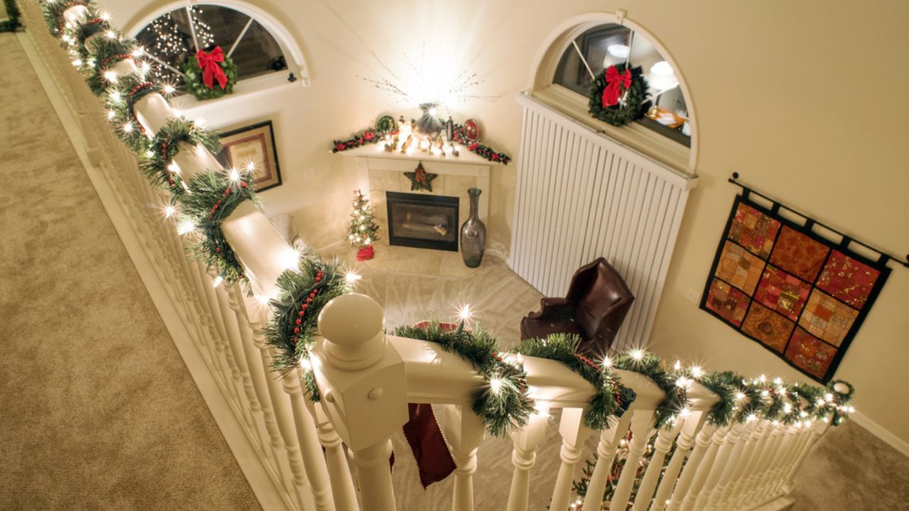 Nighttime Christmas Loft View