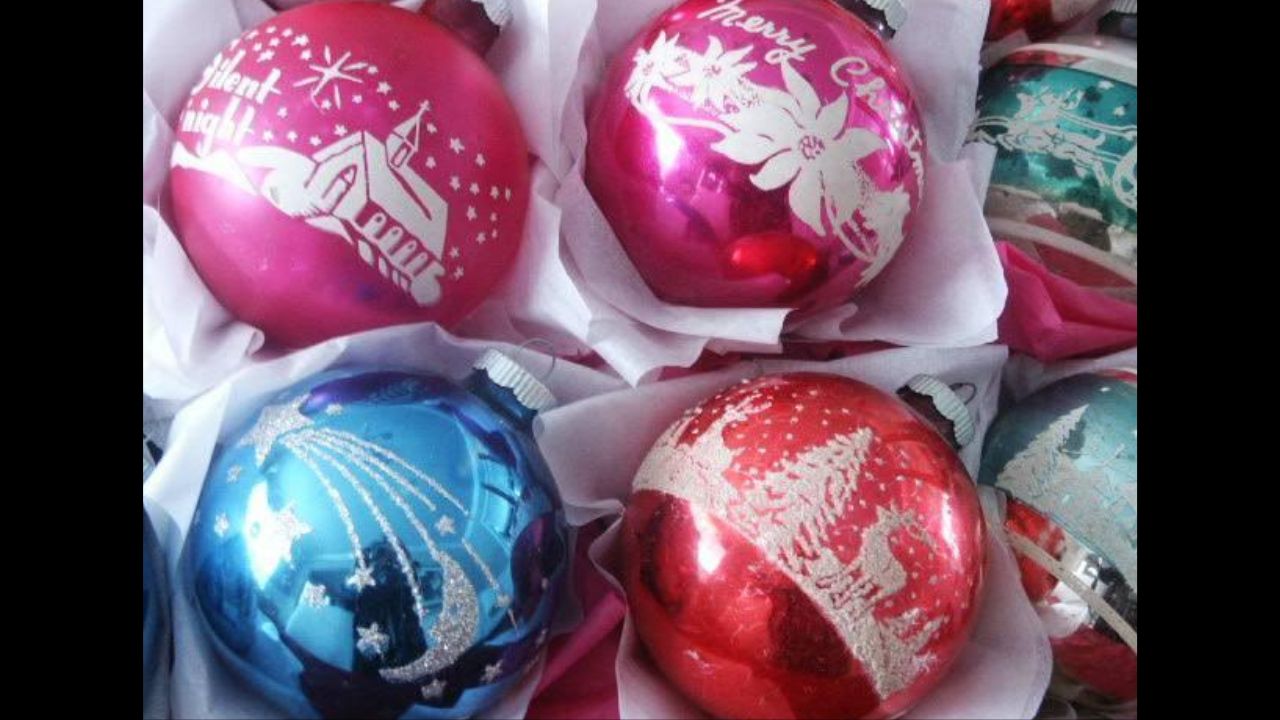 Shiny Brite Glass Ornaments