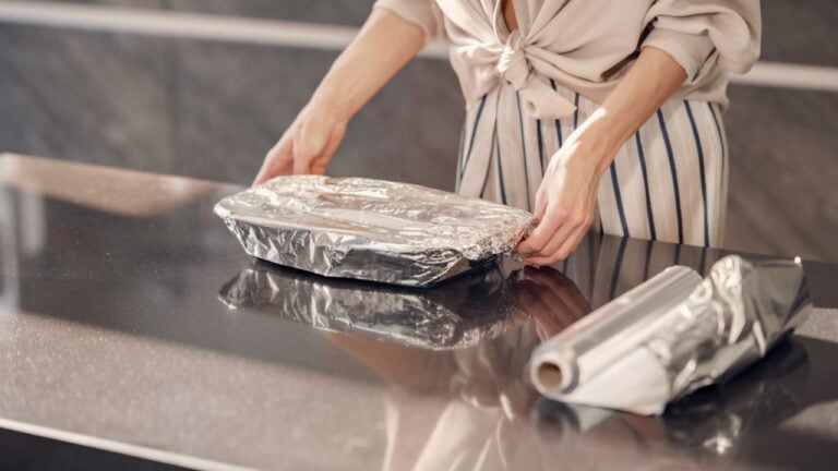 Woman working at home. Mother on quarantine. Lady make a dinner