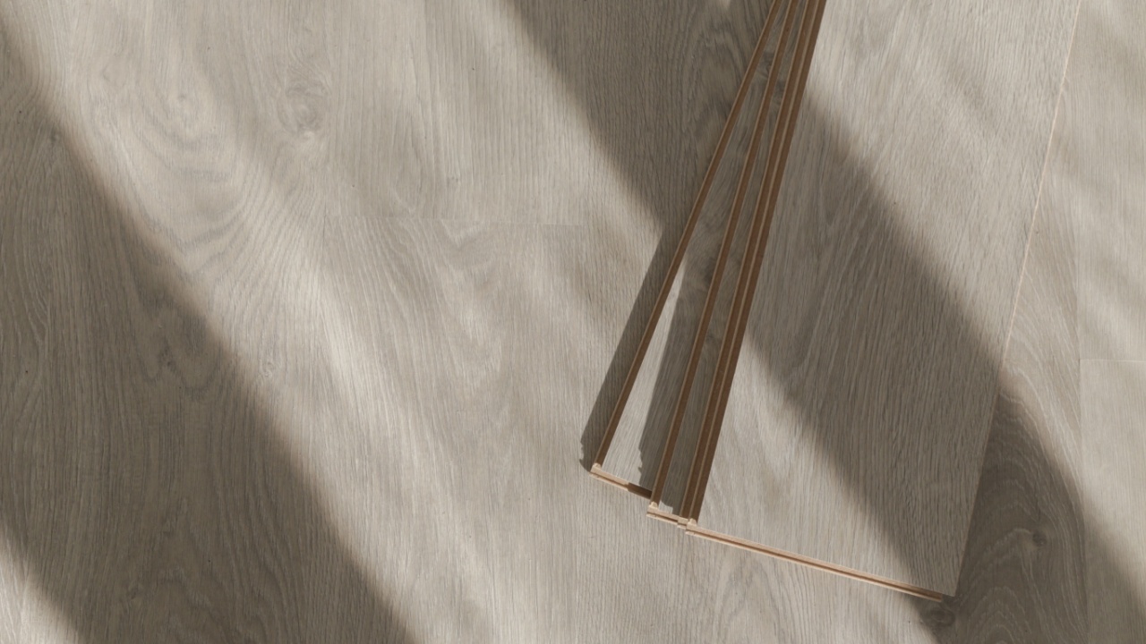 Laminate vinyl floor, home improvement, new floor installation