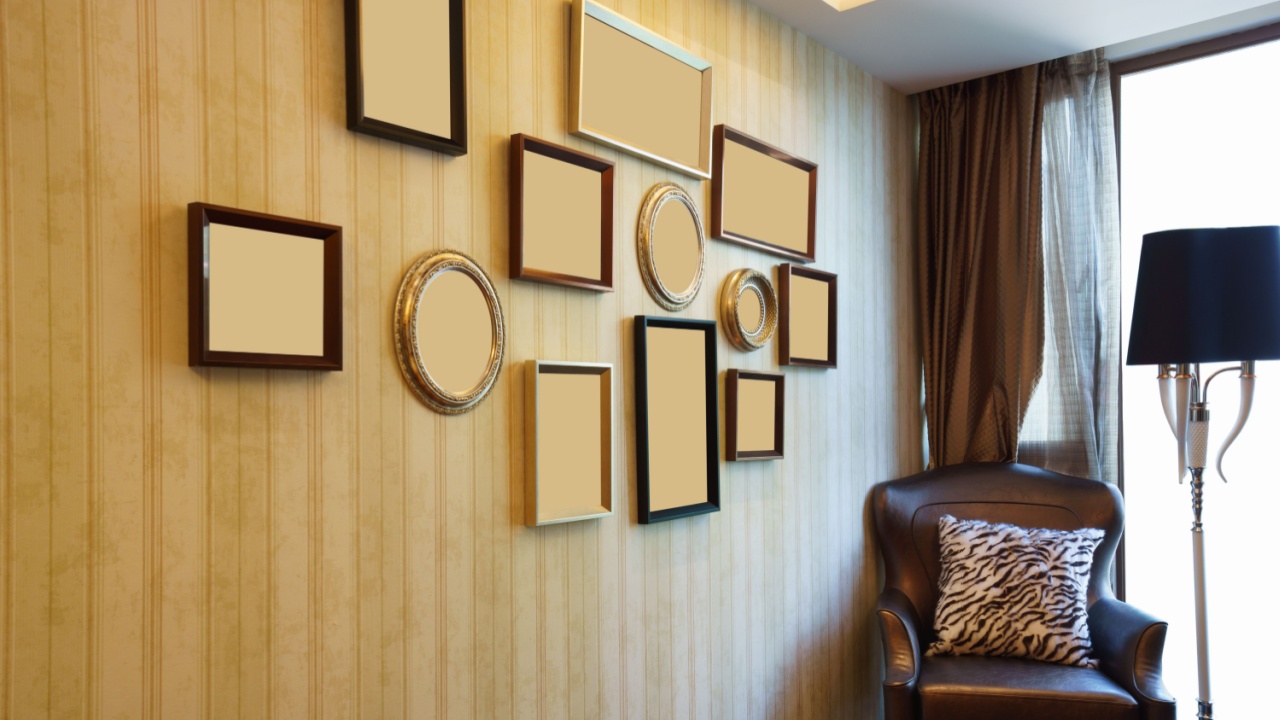 house interior with nice picture frame on the wall