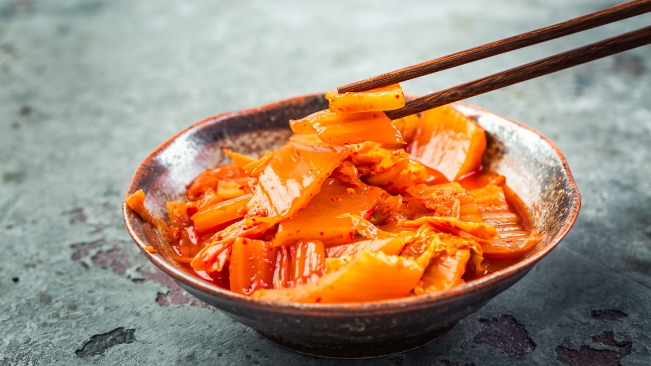 Kimchi - Korean pickle and seasoning traditional food, Kimchi salad made with vegetable cabbage