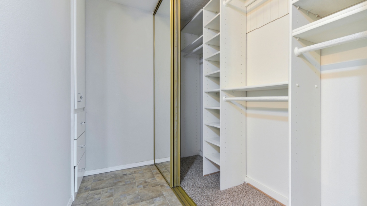 Lakewood, WA, USA - Oct. 12, 2024: Modern residential interior closet