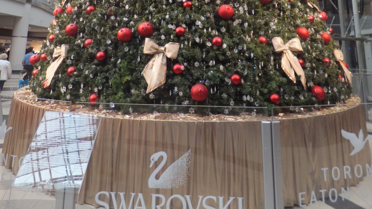 TORONTO - NOVEMBER 18: Christmas decorations unveiled at the Eaton Centre on November 18, 2011 in Toronto, Canada