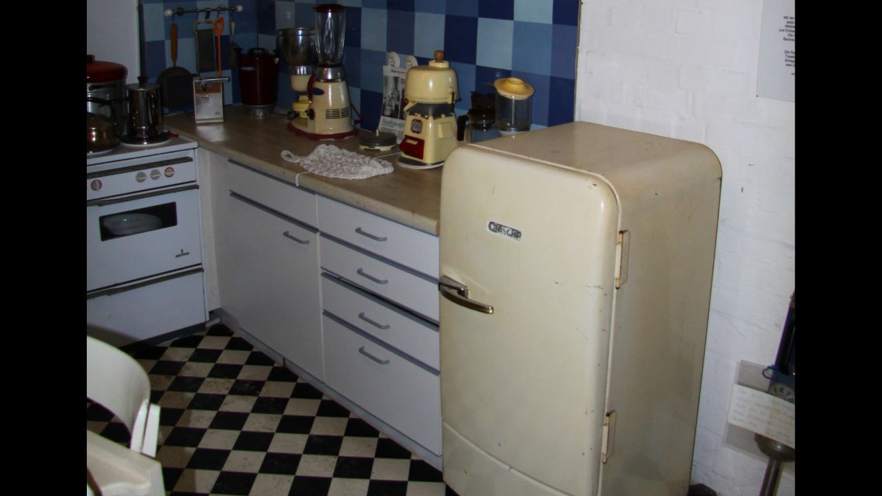 1950s Bosch refrigerator at the Technikmuseum Stade, permanent collection.