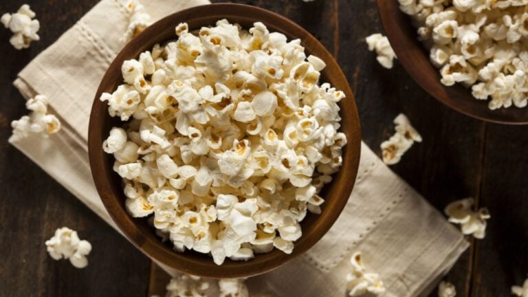 Healthy Buttered Popcorn with Salt